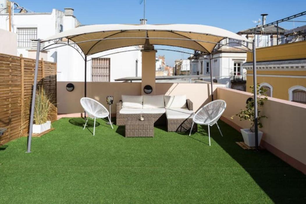 세비야 Esse Atico. Precioso Atico Con Terraza En Pleno Centro 아파트 외부 사진